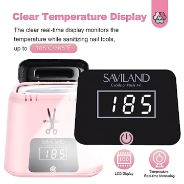 SAVILAND Electric Nail Tool Sterilizer 365℉ Portable