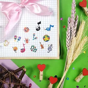Small Music Stickers for Kids, Stickers Music Notes, Music Decals for Music Notebook, Gifts for Kids Who Love Music, Music Themed Party Decorations, Music Party Favors, Laptop Decals