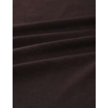 CRZ YOGA Mens Long Sleeve Basic Shirts Moisture Wicking Workout Tops Casual Crewneck Comfort T-Shirt Hot Fudge Brown XX-Large