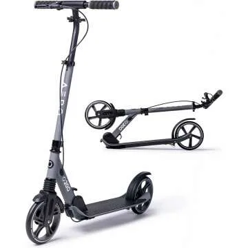 Aero Big Wheels Kick Scooter for Kids Ages 8-12, Teens and Adults. Commuter Adult Scooters with Hand...