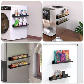 BATHHOLD Magnetic Spice Rack - Durable Organizer for Kitchen