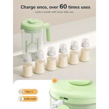Electric Formula Pitcher for Effortless Baby Mixing