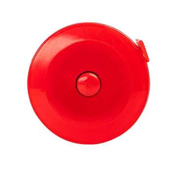 SINGER 60-Inch Retractable Tape Measure for Sewing, Tailoring, Body Measurements and Crafts, Dual-Sided Soft Tape, Compact Red Case