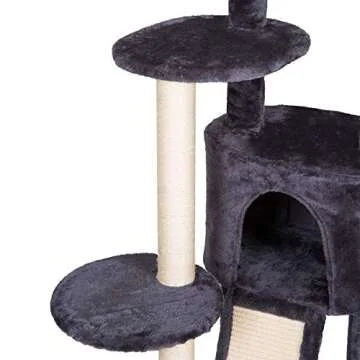 Hey-brother Cat Tree with Cozy Basket for Small Cats