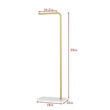 Smlttel Gold Coat Rack - Modern Hall Tree for Home