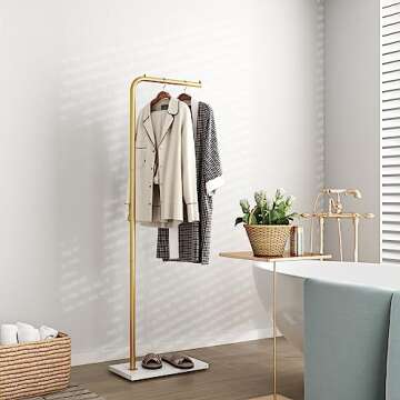 Smlttel Gold Coat Rack - Modern Hall Tree for Home