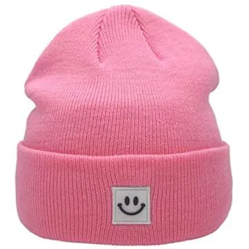 55cube Beanie for Women Men Pink Beanie