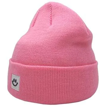 55cube Beanie for Women Men Pink Beanie