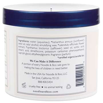 Noodle & Boo Baby Balm for Face and Body, Hypoallergenic and Natural Baby Skin Care with Organic Cal...