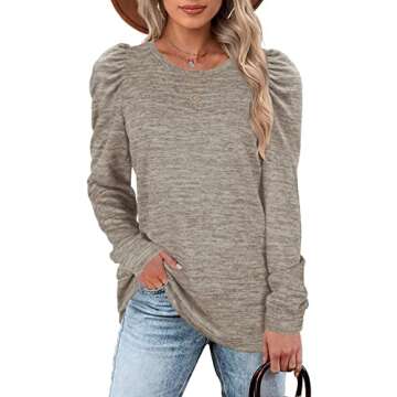 Fall Sweatshirt for Women 2024 Soft Comfortable Tunic