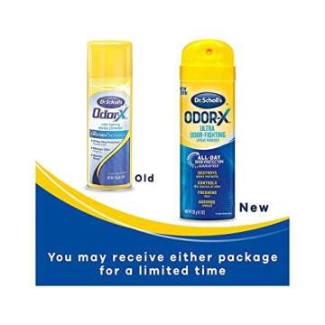 Dr. Scholl's Odor-X Odor Fighting Powder Spray 4 Pack
