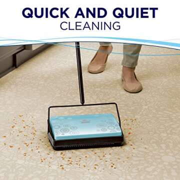 Bissell Refresh Manual Sweeper - Pirouette, 2199,Blue
