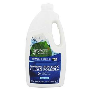 Seventh Generation Free & Clear Scent Gel Dishwasher Detergent 42 oz - Eco-Friendly Cleaning Solutio...