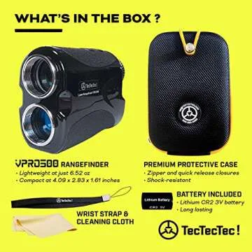 TecTecTec VPRO500 Golf Rangefinder - Accurate & Compact