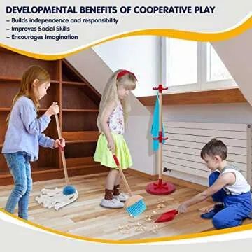 Kids Kitchen Cleaning Set - 7 Piece Fun & Educational