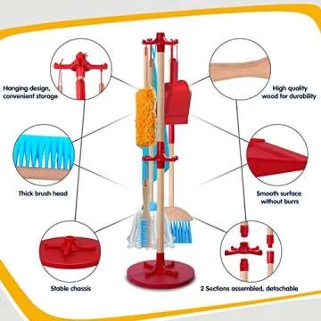 Kids Kitchen Cleaning Set - 7 Piece Fun & Educational