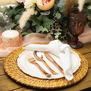 Simply Elegant Coral Reef Glass Charger Plates Set of 8