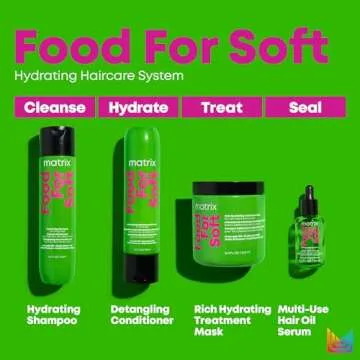 Matrix Food For Soft Shampoo | Hydrating Shampoo for Dry & Brittle Hair | Moisturizes, Softens, & Smooths | With Avocado Oil & Hyaluronic Acid | Suitable for Color Treated and Natural Hair | Vegan