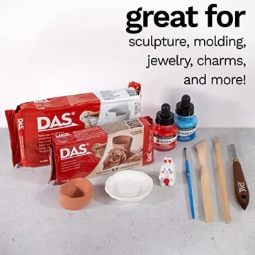 DAS Air-Hardening Modeling Clay - Versatile Terra Cotta 2.2lb Block