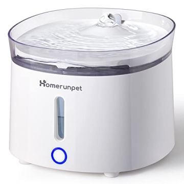 HomeRunPet Silent Cat Water Fountain for Healthy Pets