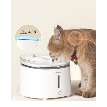 HomeRunPet Silent Cat Water Fountain for Healthy Pets