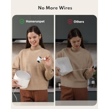 HomeRunPet Silent Cat Water Fountain for Healthy Pets