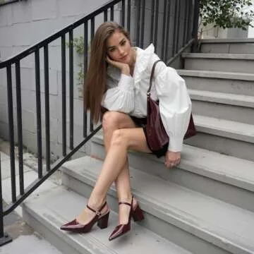 Shop Heelchic Women's Slingback Chunky Heels for Comfort