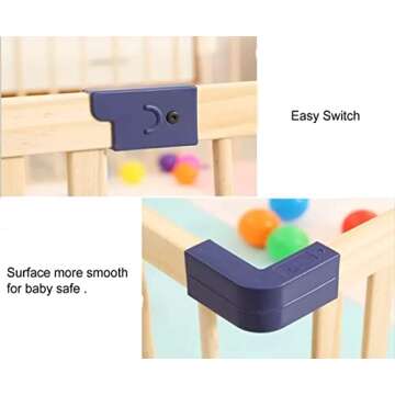 Wooden Baby Playpen - Eco-Friendly Safety Fence for Ages 6-36 Months