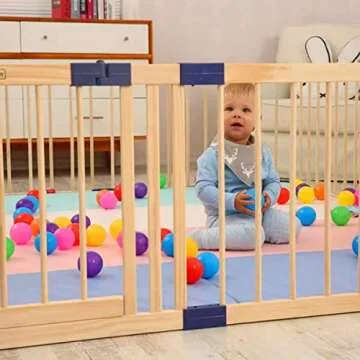 Wooden Baby Playpen for Safe Toddler Play Areas