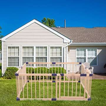 Wooden Baby Playpen for Safe Toddler Play Areas