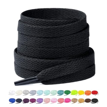 Stepace Flat Shoe Laces | 2 Pack | 30" to 72" Lengths | 26 Colors