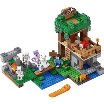 Shop LEGO Minecraft The Skeleton Attack Building Set