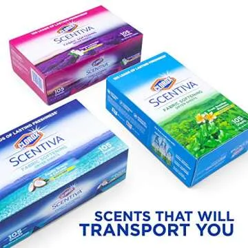 Clorox Scentiva Dryer Sheets | Tuscan Lavender Scent | 105 Count