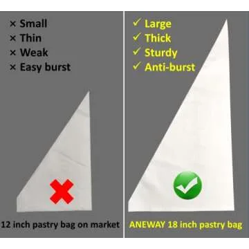Durable ANEWAY Disposable Piping Bags 100 Pack