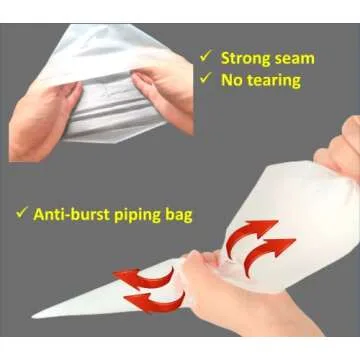 Durable ANEWAY Disposable Piping Bags 100 Pack