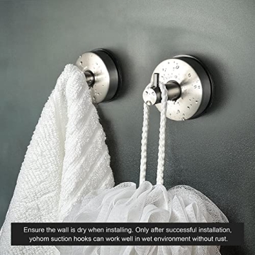 YOHOM Stylish Suction Hook for Towel and Loofah