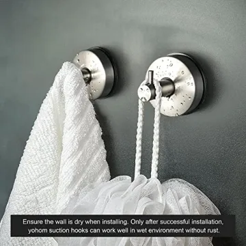 YOHOM Stylish Suction Hook for Towel and Loofah