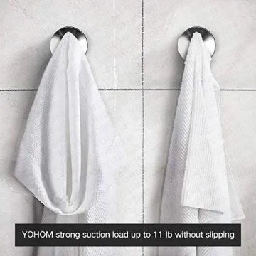 YOHOM Stylish Suction Hook for Towel and Loofah