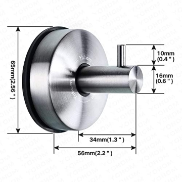 YOHOM Stylish Suction Hook for Towel and Loofah