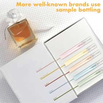 Chiallco Mini Perfume Sample Bottles, 10 Pack 5 ml Plastic Small Perfume Spray Bottle, Fine Mist, Portable Perfume Travel Refillable Bottle, 2025 Upgraded atomizer sprayer for perfume, Clear