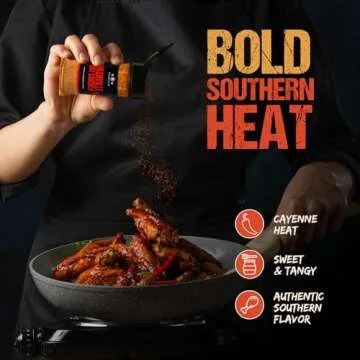 The Spice Lab Nashville Hot Chicken Seasoning - All Purpose Spicy Dry Rub for Chicken Wing Dust Seas...