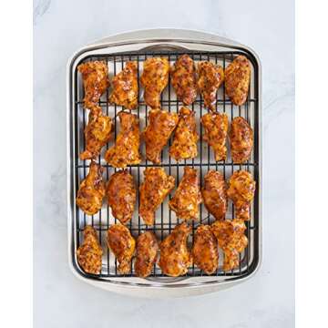 Nordic Ware Oven Crisp Baking Tray, 17.10 x 12.40 x 1.40 inches, Natural