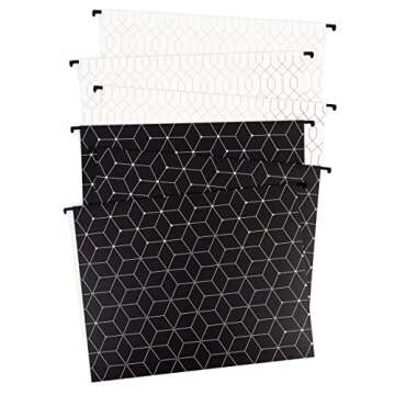 U Brands Hanging File Folders, Modern + Classic, 12 Count