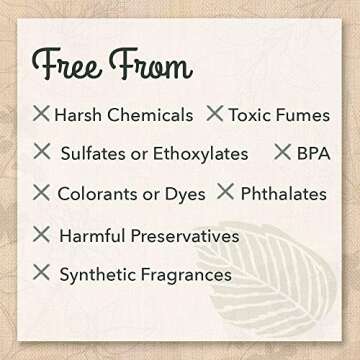 Eco Me Natural Environmentally Friendly Sudsing Liquid Dish Soap, Healthy Fragrance Free Scent, 16 Ounces