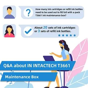 IN INTACTECH T3661 Ink Maintenance Box (T366100 / T366) for XP-15000 XP-6100 XP-970 XP-8600 XP-8700 XP-6000 XP-8500 Expression Premium Photo Printer (2-Pack)