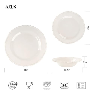 Elegance Meets Durability with AELS Melamine Dinnerware Set