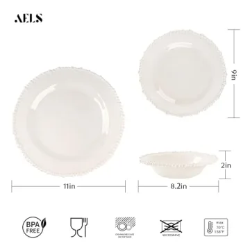 Elegance Meets Durability with AELS Melamine Dinnerware Set