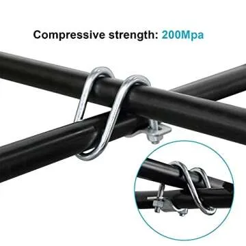 eoere 20 PCS 1"x1" O.D. Cross-Connector Vertical Pipe Crossover Clamps Buckle Connector Fixator