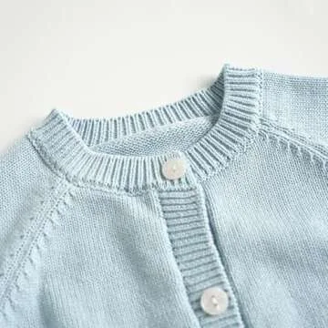 Baby Girls Sweater Cardigan Long Sleeve Button Knit Sweater Coat Tops Cute Fall Winter Jacket Outwear