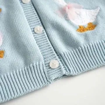 Baby Girls Sweater Cardigan Long Sleeve Button Knit Sweater Coat Tops Cute Fall Winter Jacket Outwear